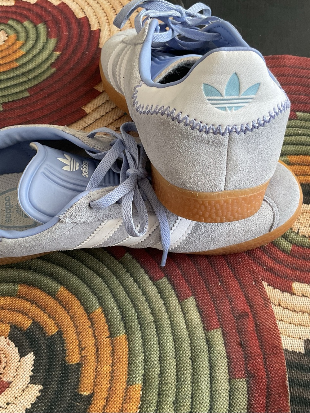 adidas Gazelle J Blue Spark Clear Sky Sneakers Size 4.5Y / Women's 6